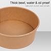 300 38OZ DISPOSABLE KRAFT BOWLS SALAD AND LID, BROWN CONTAINER WITH LIDS (38OZ - 1080ML)