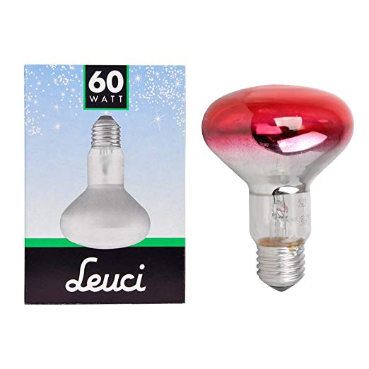 1000 X LEUCI-REFLECTOR SPOT BULB 60W R80 E27-RED