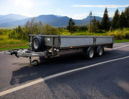 IFOR WILLIAMS LM146G FLATBED TRAILER WITH REMOVABLE DROPSIDES >>--NO VAT ON HAMMER--<<