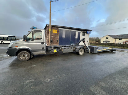 2011 IVECO DAILY 70C18 HOOKLIFT WITH MULTI LIFT XR AND BEAVER TAIL BODY