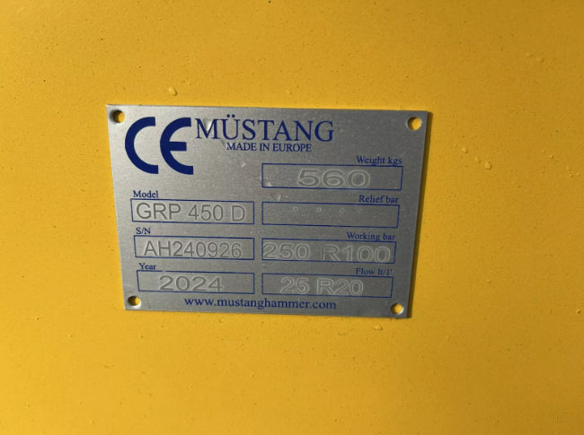 ** BRAND NEW ** UNUSED 2024 MUSTANG SELECTOR GRAB – SUIT 13 TON EXCAVATOR