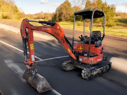 2019 KUBOTA U17-3 ZERO-TAIL SWING MINI EXCAVATOR (1.7T)