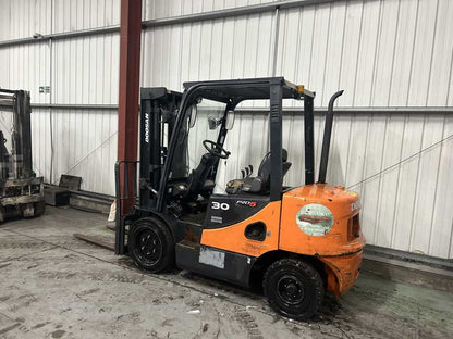 2013 DOOSAN D30S-5 DIESEL FORKLIFT – 3,000KG CAPACITY – TRIPLEX MAST