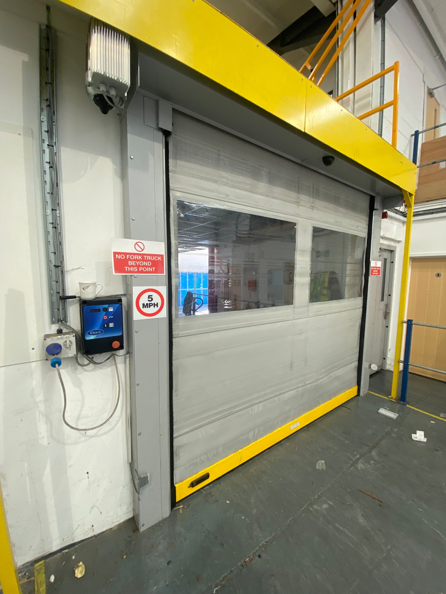 ELECTRIC INTERNAL ROLLER SHUTTER DOOR WITH MOTOR - COST £12,000