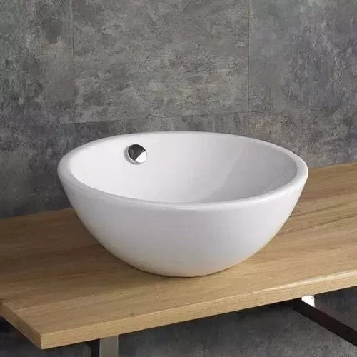 ROUND COUNTERTOP WHITE SINK BASIN BOWL BATHROOM BASIN GLOSS BASIN 5 X PCS NEW BOX