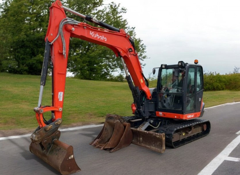 2018 KUBOTA KX080-4A 8 TONNE EXCAVATOR DIGGER