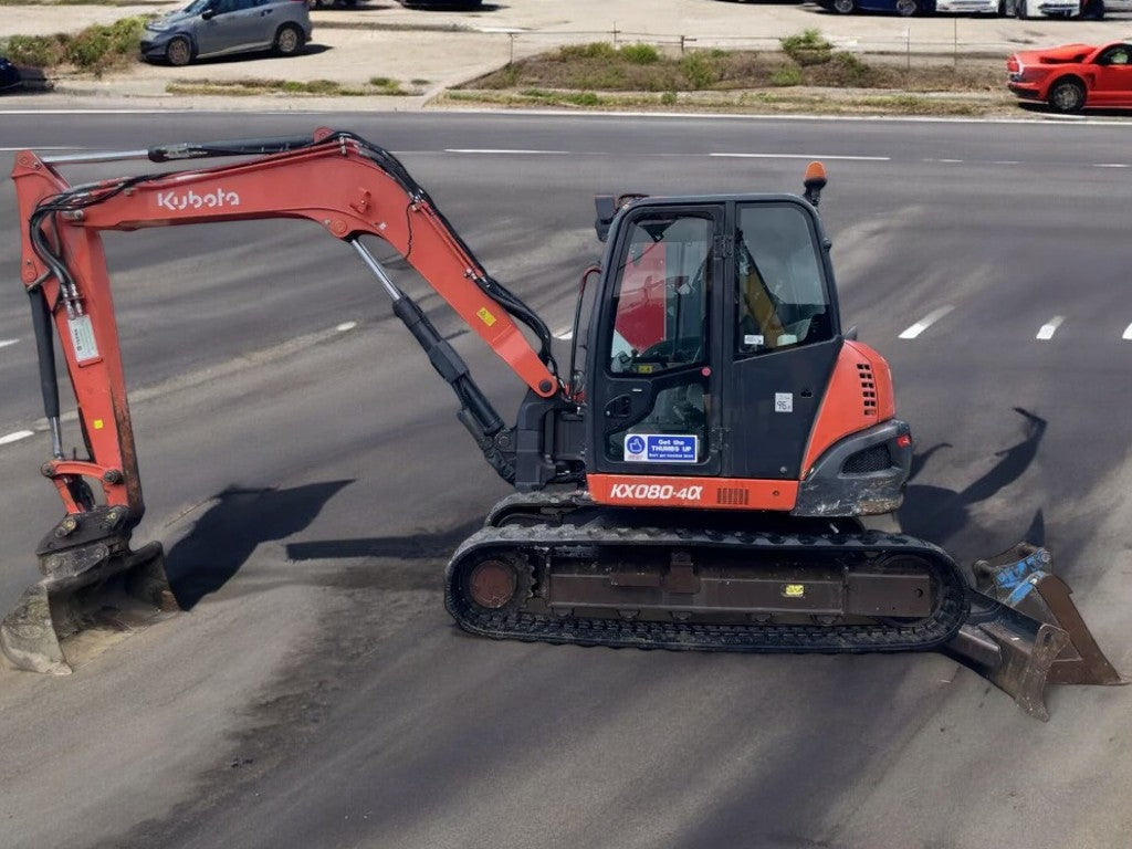 KUBOTA KX080-4 MIDI EXCAVATOR - 2018 - 8.3T