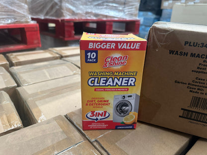 PALLET OF CLEAN AND SHINE WASHING MACHINE CLEANER 10PACK
