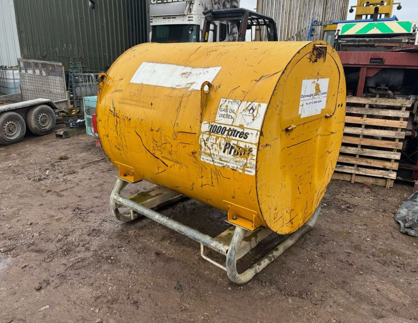 1000 LITRE BUNDED FUEL CUBE – FUEL PROOF