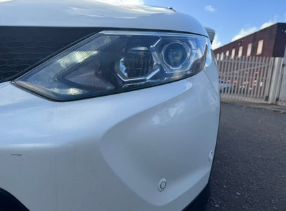 2014 NISSAN QASHQAI TEKNA 1.6 DCI - WHITE SUV >>--NO VAT ON HAMMER--<<