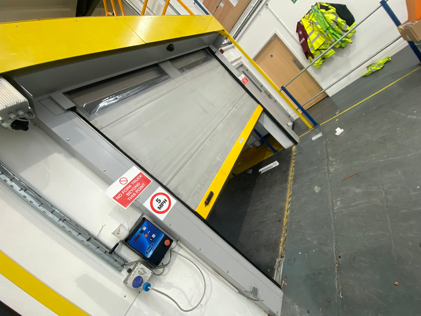 ELECTRIC INTERNAL ROLLER SHUTTER DOOR WITH MOTOR - COST £12,000