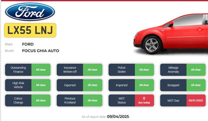2005 FORD FOCUS GHIA AUTO - AUTOMATIC - PETROL - 1,999CC >>--NO VAT ON HAMMER--<<