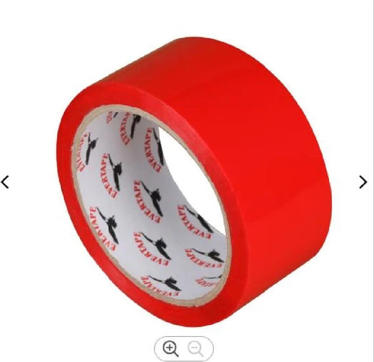 1 PALLET CONTAINING 3,576 ROLLS OF PACKING TAPE, PET 12MM X 132M, 19MU, RED RRP£3,504.48