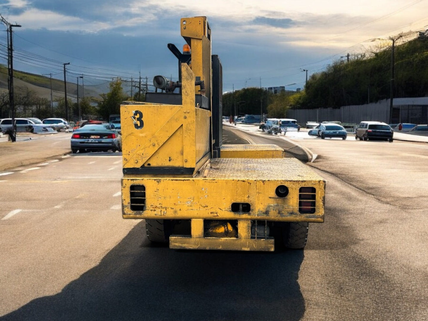 1994 BOSS 556 SIDE LOADER FORKLIFT