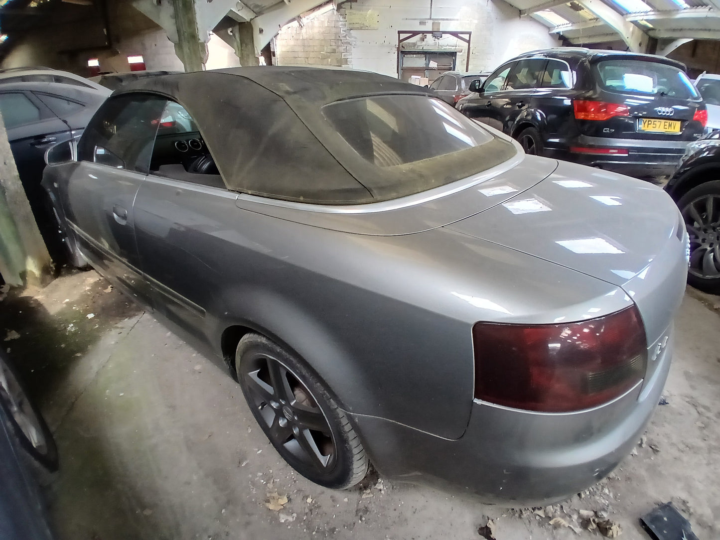2005 AUDI A4 TDI SPORT CONVERTIBLE – CVT AUTO – DIESEL – GREY >>--NO VAT ON HAMMER--<<