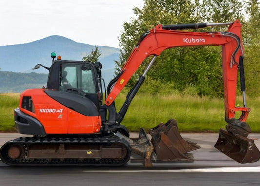 2018 KUBOTA KX080-4A 8 TONNE EXCAVATOR DIGGER