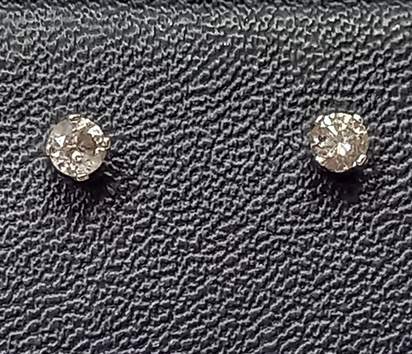 0.10CT DIAMOND STUD EARRINGS 9CT WHITE GOLD