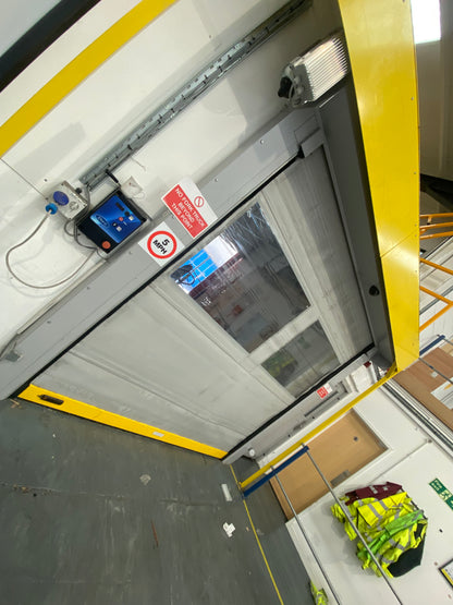 ELECTRIC INTERNAL ROLLER SHUTTER DOOR WITH MOTOR - COST £12,000