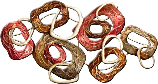 BRAND NEW LINKED CHAIN METAL WALL ART HANGING
