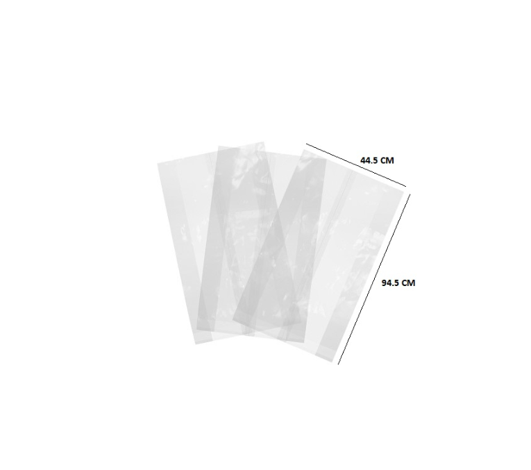 2000 X MEDIUM DUTY CLEAR REFUSE SACKS 457X737X965 MM