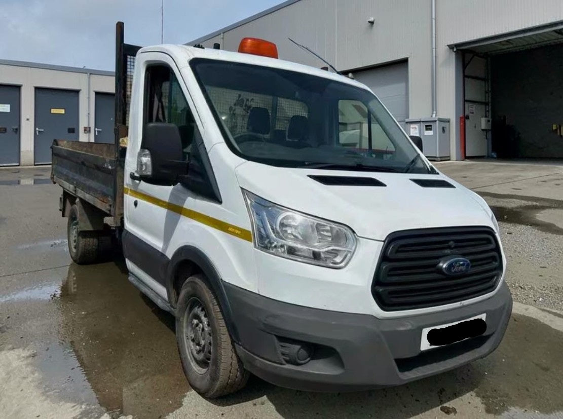 2016 FORD TRANSIT 350 2.2 TDCI 125PS MANUAL DIESEL CHASSIS CAB WHITE >>--NO VAT ON HAMMER--<<