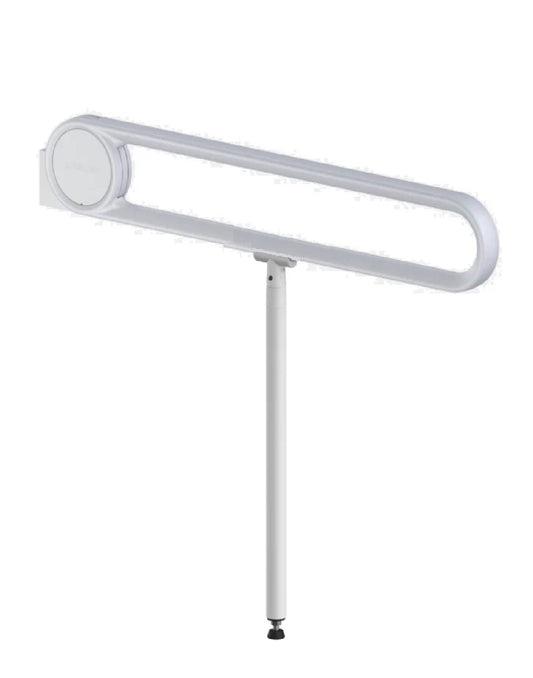5 X DISABLED LIFT-UP SUPPORT GRAB RAIL 700 MM NORMBAU ALLEGION WHITE