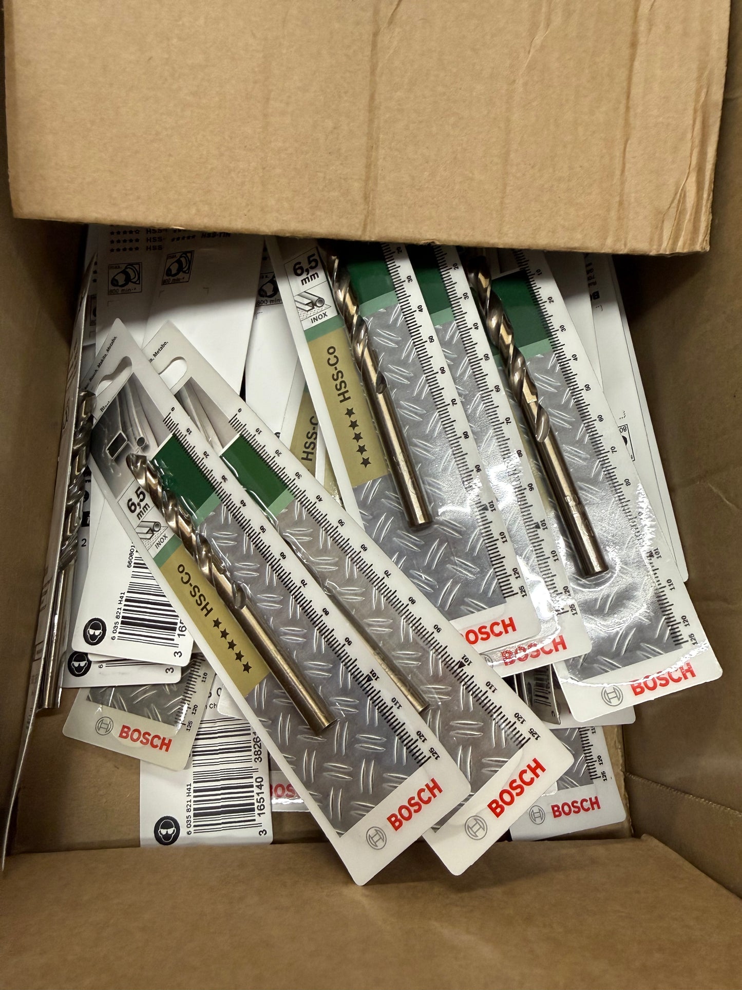 49 X GENUINE BOSCH 6MM & 6.5MM DRILL BITS MIXED LOT – BRAND NEW RETAIL PACKED – RRP OVER £350