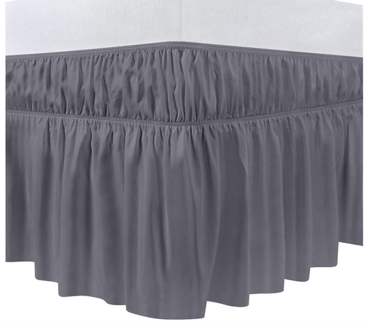 60 X NEW UTOPIA BEDDING GREY KING VALANCE SHEET | RRP £419 | BULK CLEARANCE