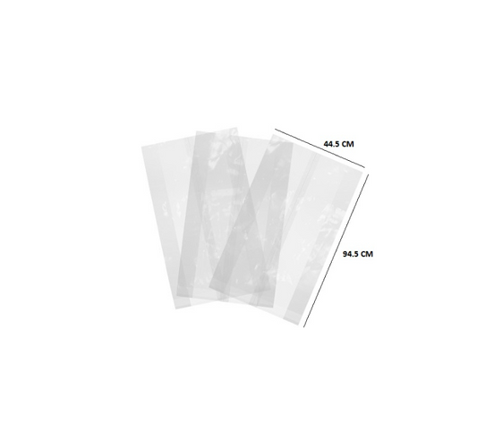 2000 X MEDIUM DUTY CLEAR REFUSE SACKS 457X737X965 MM