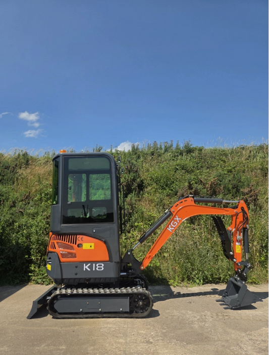 NEW KGX K18 1.8 TONNE MINI EXCAVATOR