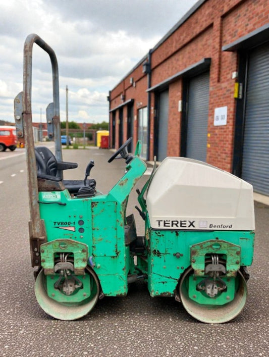 BENFORD TEREX TV800 VIBRATING ROLLER WEIGHS 1446KG