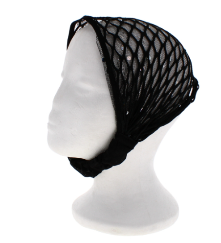 48 X BLACK LACE NET ELASTICATED HEADBAND