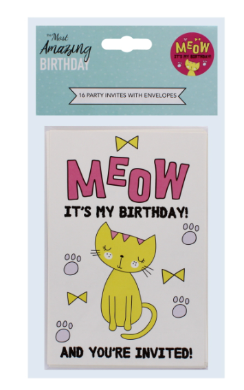 48 X 16PK BIRTHDAY INVITES