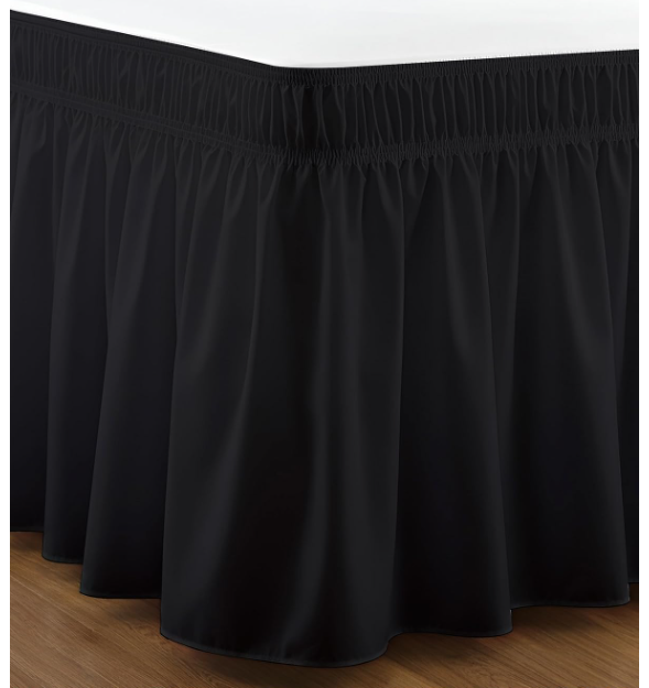 360 X NEW UTOPIA BEDDING BLACK KING VALANCE SHEETS | RRP £2,696 | BULK CLEARANCE