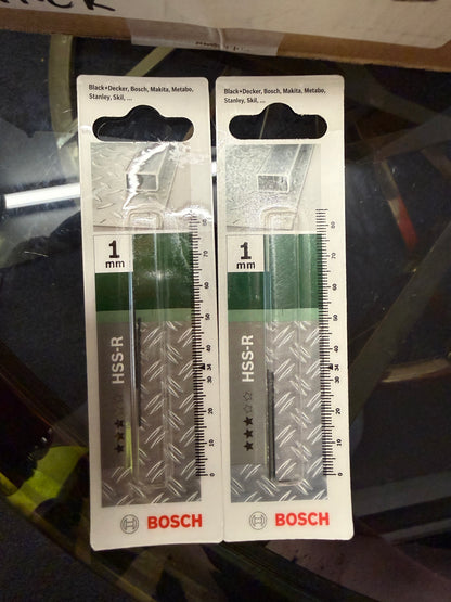55 X GENUINE BOSCH 1MM DRILL BIT TWIN PACKS – BRAND NEW RETAIL PACKED – RRP OVER £260