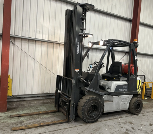 2012 NISSAN U1D2A20LQ LP GAS FORKLIFT 2T TRIPLEX MAST 6330MM