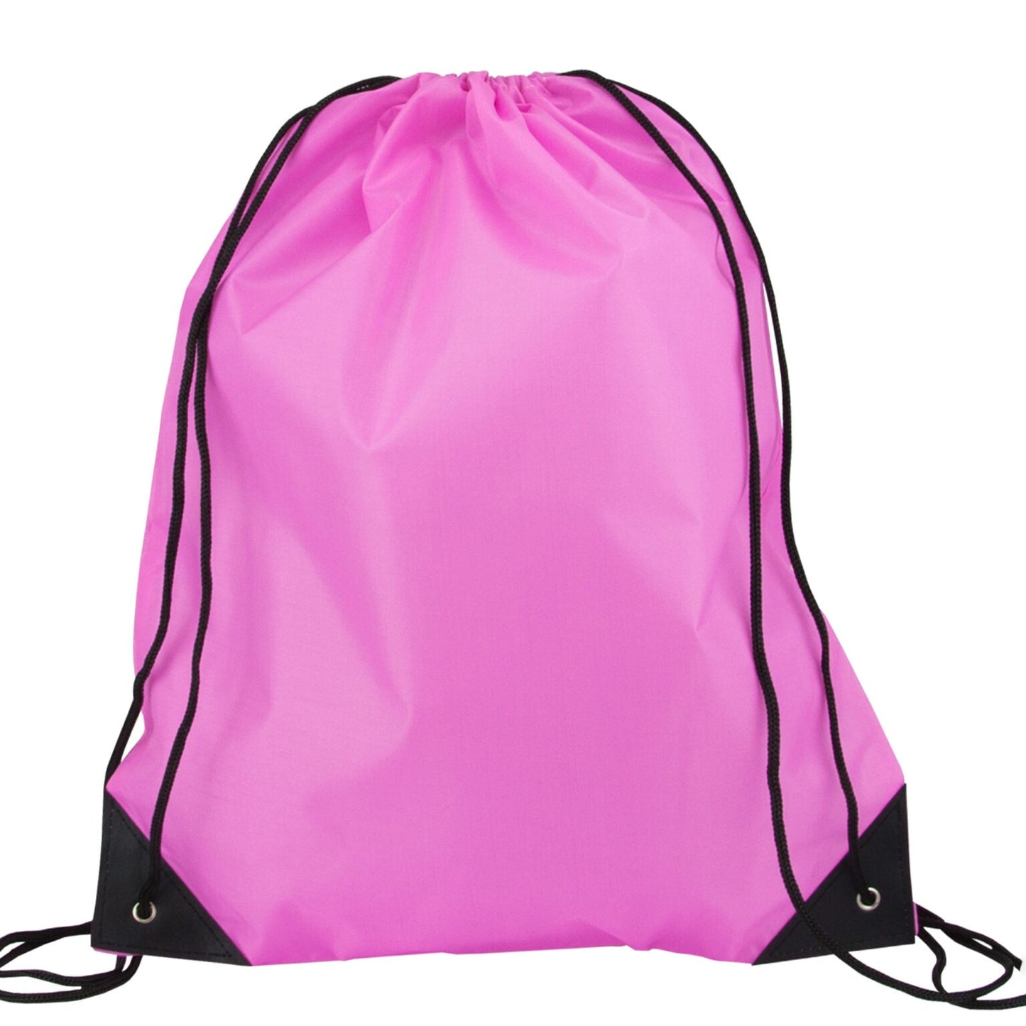 400X PINK POLYESTER 210D DRAWSTRING BAGS