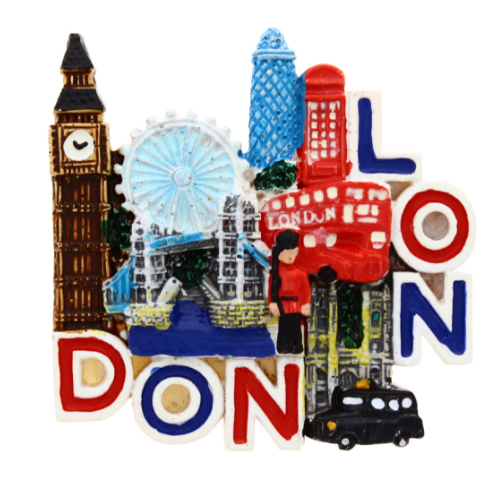 288 X FRIDGE MAGNET LONDON EYE/BRIDGE TAXI