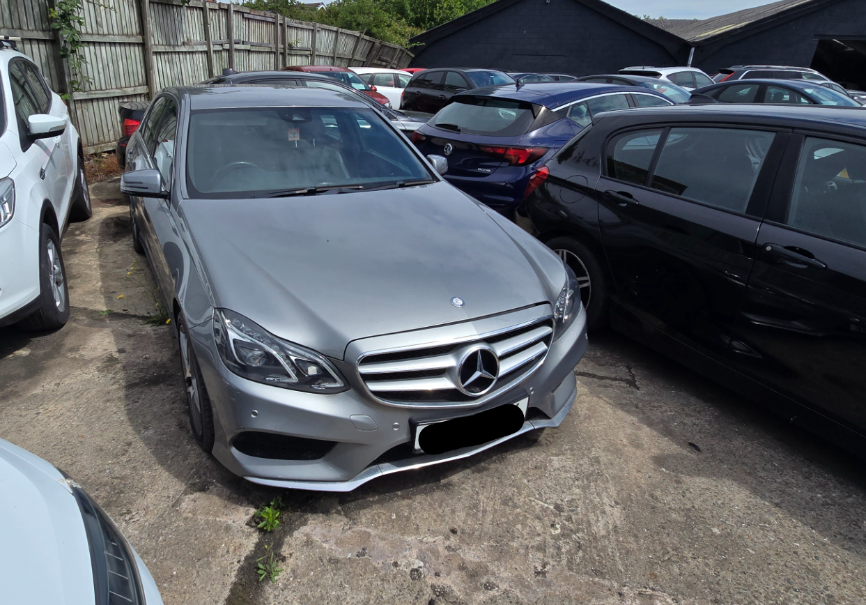 2014 MERCEDES-BENZ E220 AMG SPORT CDI AUTO 2.1 DIESEL SALOON IN SILVER >>--NO VAT ON HAMMER--<<