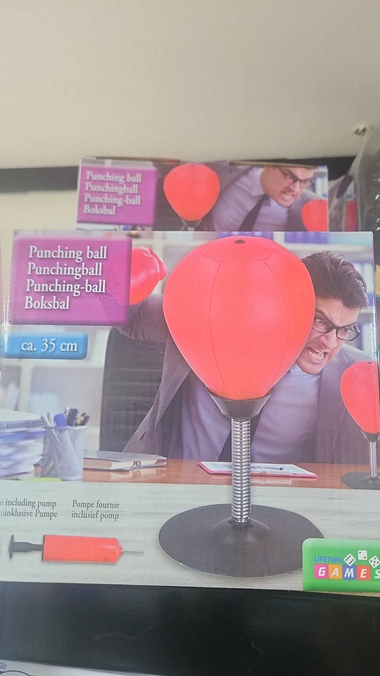 DESK PUNCHING BALL - BRAND NEW IN ORIGINAL BOX - JOBLOT OF 19