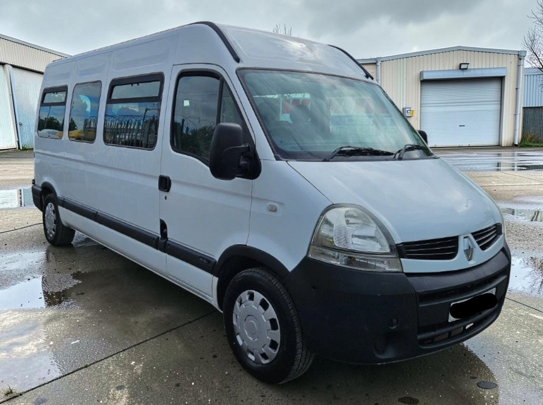 2009 RENAULT MASTER LM39 DCI 120 2.5 DIESEL MANUAL MINIBUS IN WHITE >>--NO VAT ON HAMMER--<<