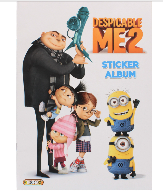 375 X DESPICABLE ME 2-STICKER BOOK- ENGLISH