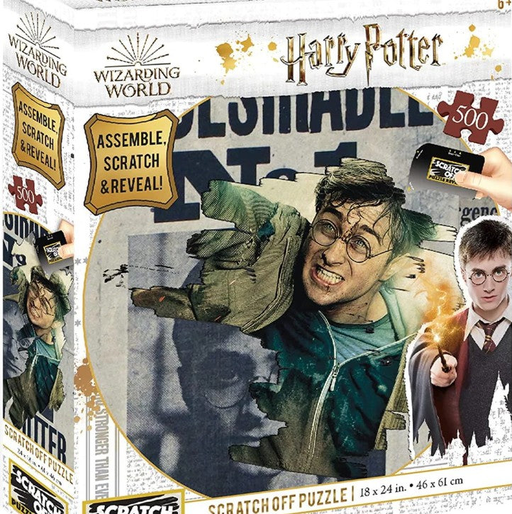 60 X NEW HARRY POTTER DAY TO NIGHT SCRATCH PUZZLE - WANTED