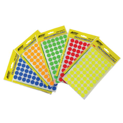 144 X SELF ADHESIVE LABELS 13MM