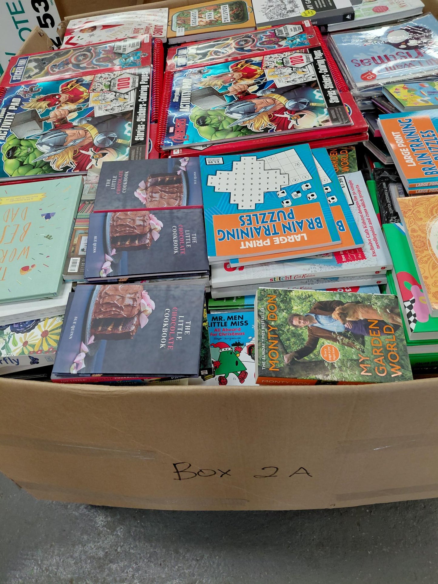 EACH PALLET CONSISTS OF CHILDRENS/NOVELS/COOKERY/EDUCATIONAL AND OTHER TITLES.