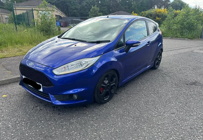 **(ONLY 101K MILEAGE)** 2014 FORD FIESTA ST-2 TURBO 1.6L PETROL MANUAL BLUE >>--NO VAT ON HAMMER--<<