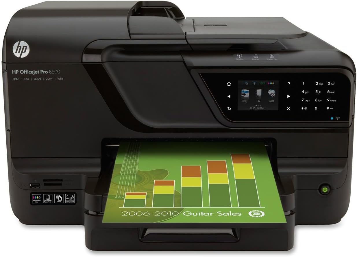 HP OFFICEJET PRO 8600 E-ALL-IN-ONE WIRELESS INKJET PRINTER