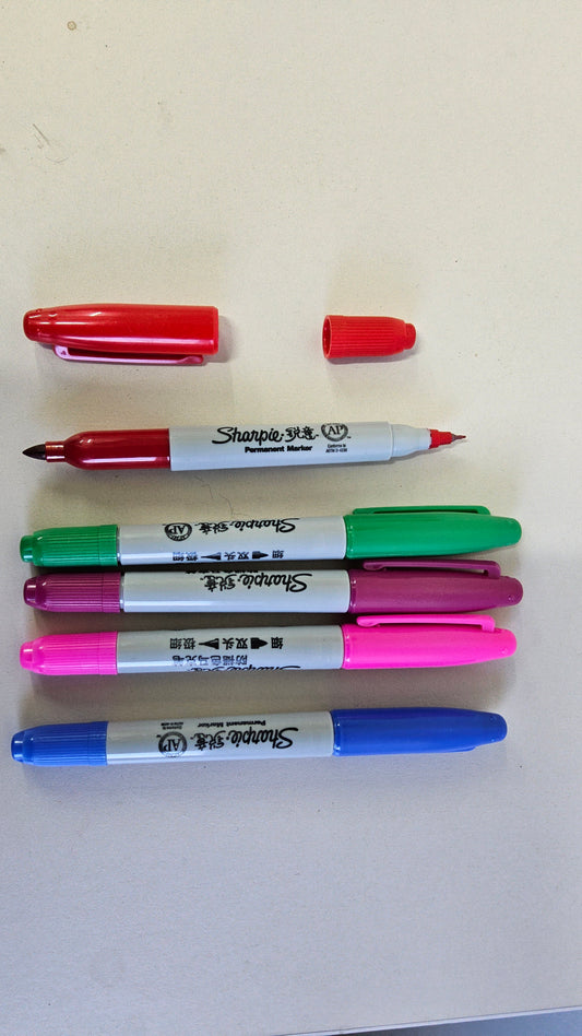 68 SETS OF 5 PC SHARPIE PERMANENT MARKER 2 SIDES
