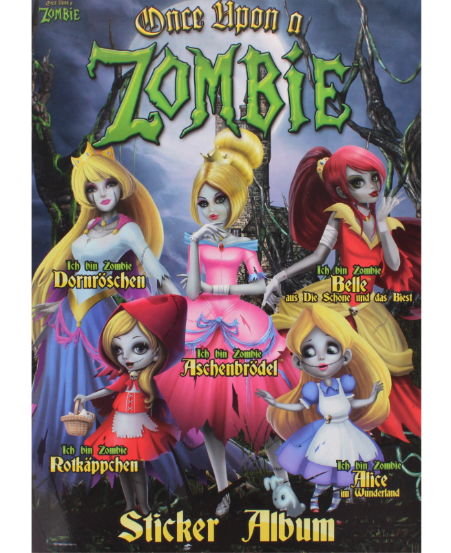 540 X ZOMBIE STICKER BOOK ONLY-GERMAN