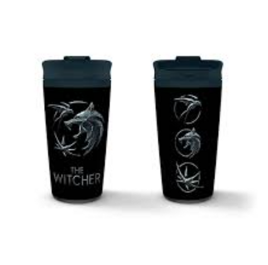 72 X NEW THE WITCHER (SIGILS) METAL TRAVEL MUG